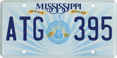 MS license plate ATG395