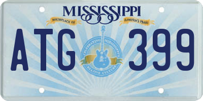 MS license plate ATG399
