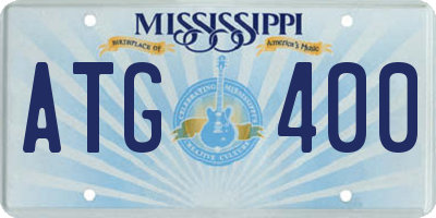 MS license plate ATG400