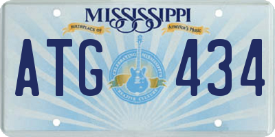 MS license plate ATG434