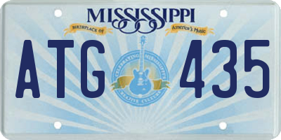 MS license plate ATG435
