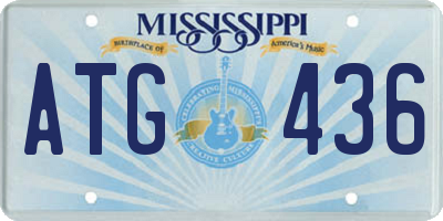MS license plate ATG436