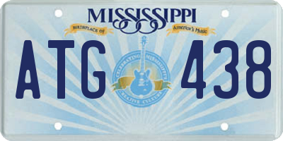 MS license plate ATG438