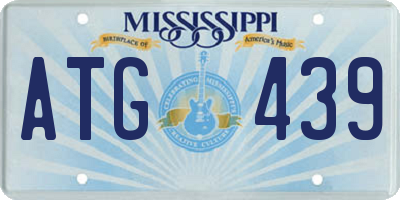 MS license plate ATG439
