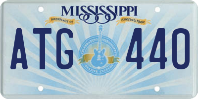 MS license plate ATG440