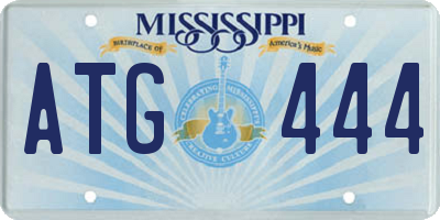 MS license plate ATG444