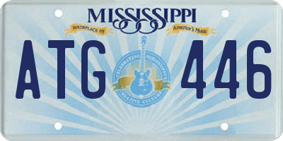 MS license plate ATG446