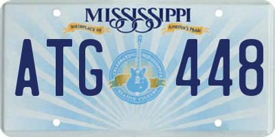 MS license plate ATG448