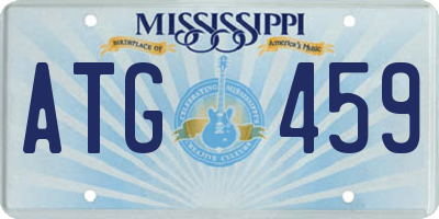 MS license plate ATG459