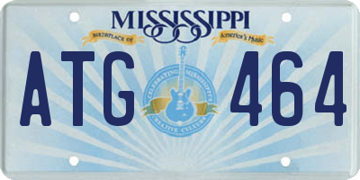 MS license plate ATG464