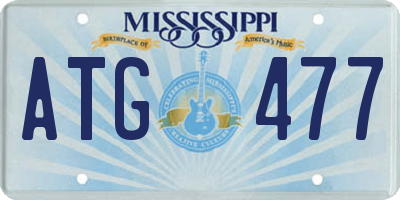 MS license plate ATG477