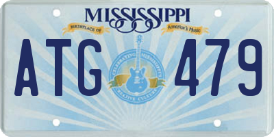 MS license plate ATG479