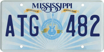 MS license plate ATG482