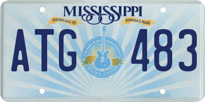 MS license plate ATG483