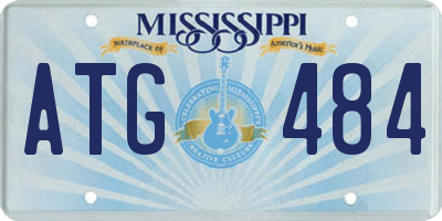 MS license plate ATG484