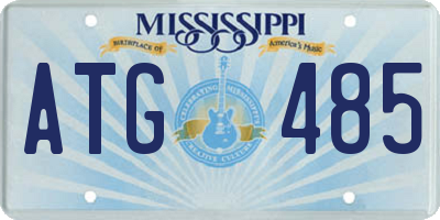 MS license plate ATG485