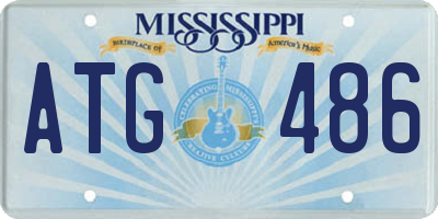 MS license plate ATG486