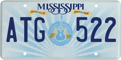 MS license plate ATG522