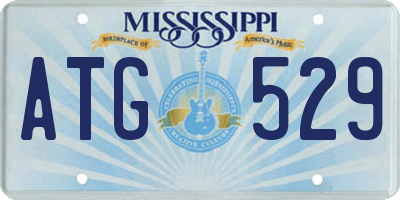 MS license plate ATG529