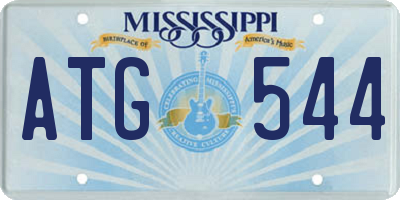 MS license plate ATG544