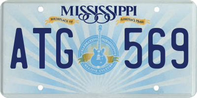 MS license plate ATG569