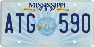 MS license plate ATG590