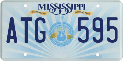 MS license plate ATG595