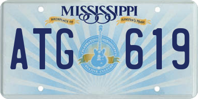 MS license plate ATG619
