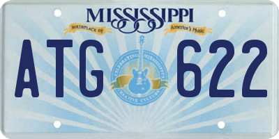 MS license plate ATG622