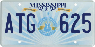 MS license plate ATG625