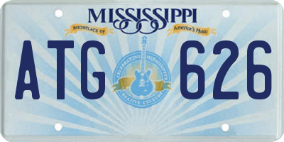 MS license plate ATG626