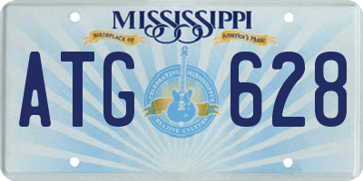 MS license plate ATG628