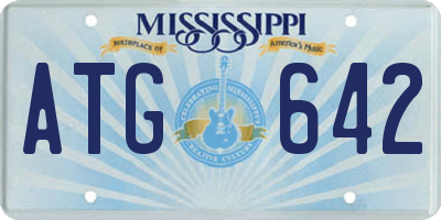 MS license plate ATG642