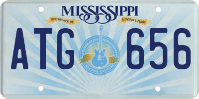 MS license plate ATG656