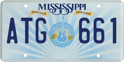MS license plate ATG661