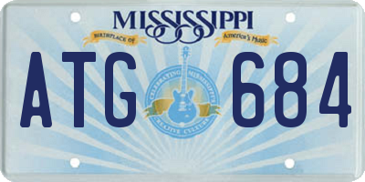 MS license plate ATG684