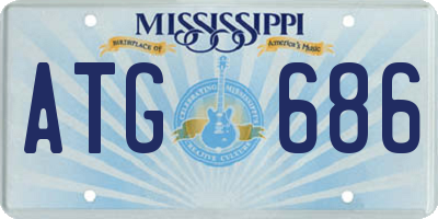 MS license plate ATG686