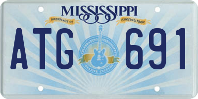 MS license plate ATG691