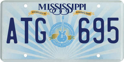 MS license plate ATG695