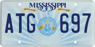 MS license plate ATG697