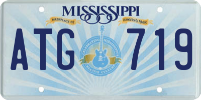 MS license plate ATG719