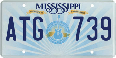 MS license plate ATG739
