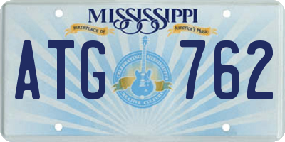 MS license plate ATG762