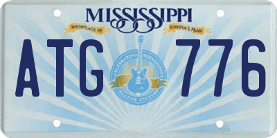 MS license plate ATG776