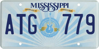 MS license plate ATG779