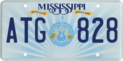 MS license plate ATG828