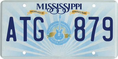 MS license plate ATG879