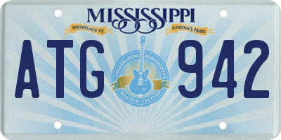 MS license plate ATG942