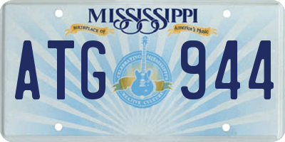 MS license plate ATG944