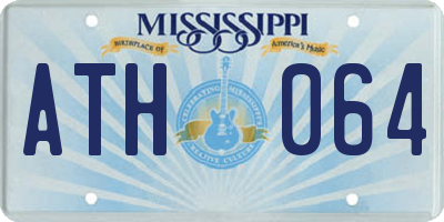 MS license plate ATH064